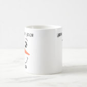 SNOWMAN-GESICHT PERSONALISIERT MUG KAFFEETASSE (Mittel)