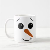 Snowman-Gesichts-Tasse Kaffeetasse (Links)