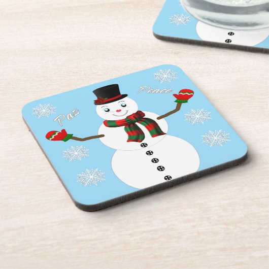 Snowman  getränkeuntersetzer (Linke Seite)