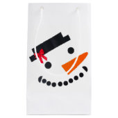 Snowman Gift Bag Kleine Geschenktüte (Vorderseite)
