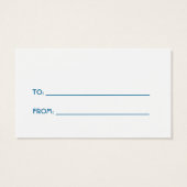 Snowman Gift Tag (Rückseite)