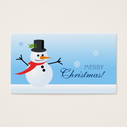 Snowman Gift Tag (Vorderseite)