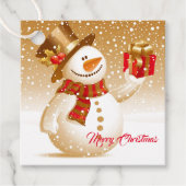 Snowman Gift Tag Geschenkanhänger (Vorderseite)