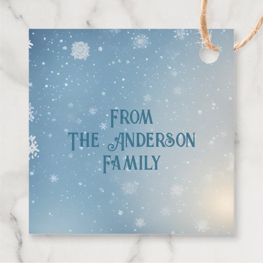 Snowman Gift Tag Geschenkanhänger (Rückseite)