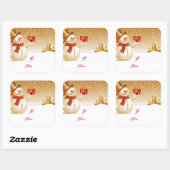 Snowman Gift Tag Stickers (Blatt)