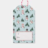 Snowman Gift Tag zweiseitig Geschenkanhänger (Rückseite)