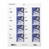 Snowman Gift Tags - Blau (Vorne)