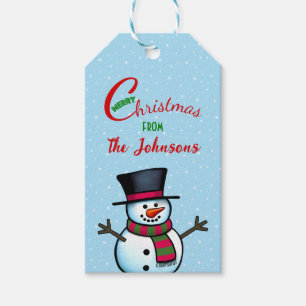 Snowman Gift Tags Geschenkanhänger