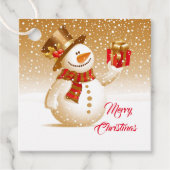 Snowman Gift Tags Geschenkanhänger (Vorderseite)