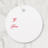 Snowman Gift Tags Geschenkanhänger (Rückseite)