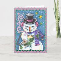SNOWMAN, GINGERBREAD MAN, HEISSE CHOCOLATE TASSE L