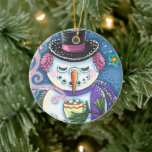 SNOWMAN, GINGERBREAD MAN & TASSE DES HOT-SCHOKOLAD KERAMIK ORNAMENT<br><div class="desc">FREUEN SIE SICH AUF DEN FELLOW UND GENIESSEN SIE DIE FREUNDLICHKEITEN DES WINTERS. WUNDERSCHÖNE UND CHARMANTE SNOWMAN ORNAMENT * ... ..suchen Sie nach passenden Elementen Susan Brack Designs</div>