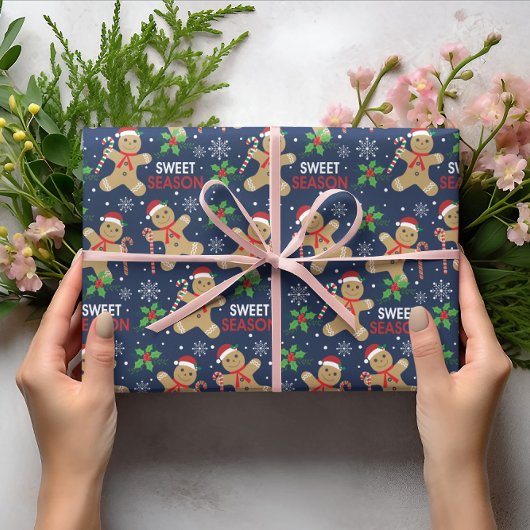 Snowman Gingerbrot Weihnachtsschnee-Weihnachten Geschenkpapier