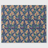 Snowman Gingerbrot Weihnachtsschnee-Weihnachten Geschenkpapier (Flach)