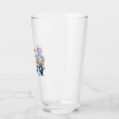 Snowman Glass Cup Glas (Links)