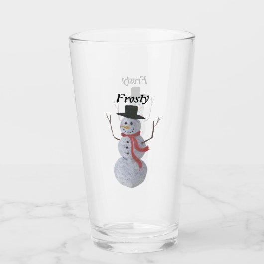 Snowman Glass Glas (Vorderseite)
