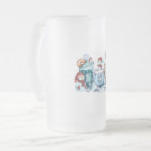 Snowman Glass Tasse (Vorderseite Links)