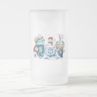 Snowman Glass Tasse