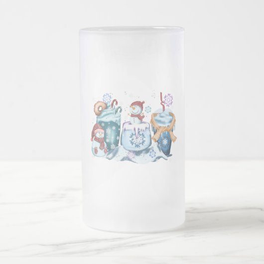 Snowman Glass Tasse (Mittel)