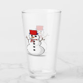 Snowman Glass Tumbler (Rückseite)