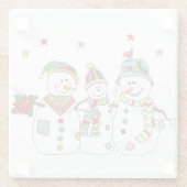 Snowman Glasuntersetzer (Rückseite)
