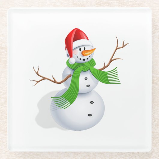 Snowman Glasuntersetzer (Vorderseite)