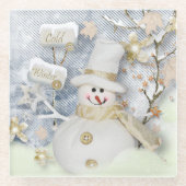 Snowman Glasuntersetzer (Vorderseite)