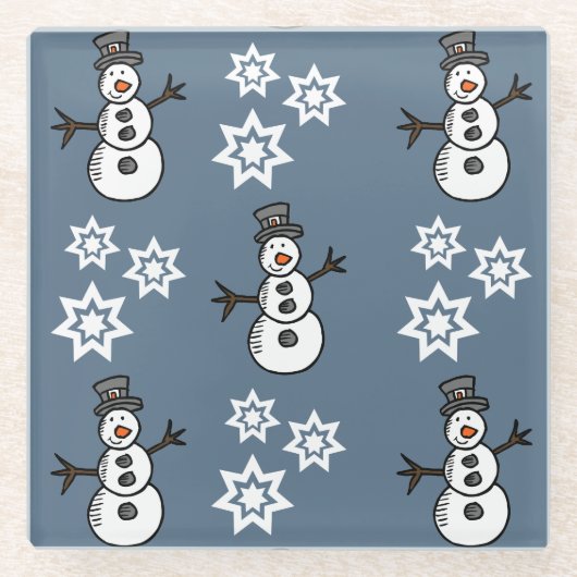Snowman Glasuntersetzer (Vorderseite)