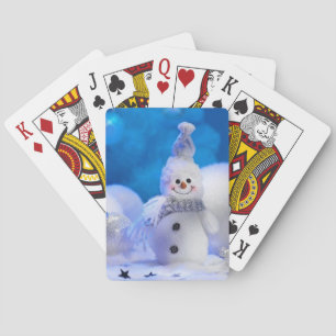 Snowman - glückliche Ferien Spielkarten