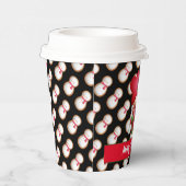 Snowman Gnome Anpassen von Farbe und Text Pappbecher (Rechts)