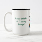 Snowman Golfer Holiday Tasse (Links)