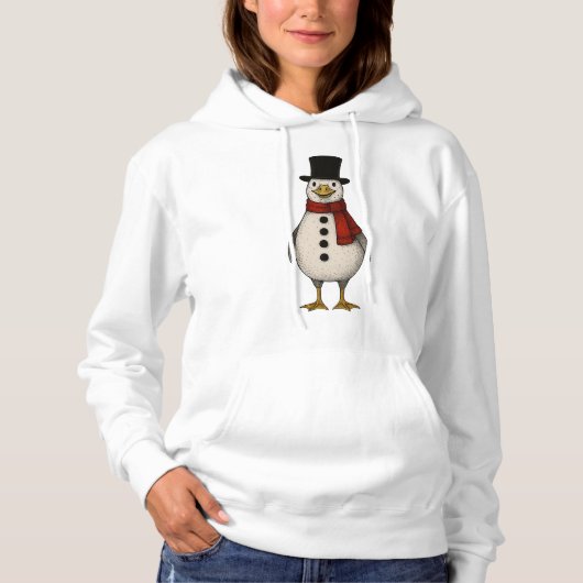 Snowman Goose Hoodie (Vorderseite)
