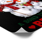 Snowman Grandma And Grandson A Bond That Can't Be  Poster (Ecke)