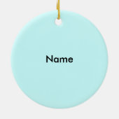 Snowman Granny individuelle Name Keramikornament (Hinten)
