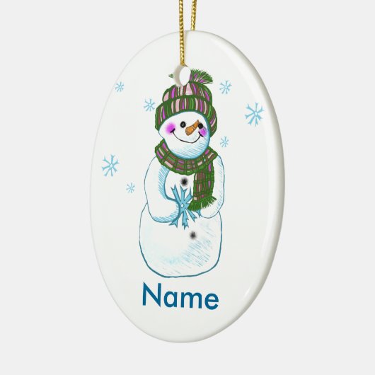 Snowman Granny-Zollschmuck Keramik Ornament (Links)