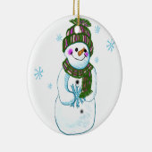 Snowman Granny Zollschmuck Keramik Ornament (Rechts)