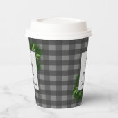 Snowman Gray Buffalo Kariert Paper Cup Pappbecher (Links)
