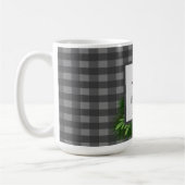 Snowman Gray Buffalo Karierte Tasse (Links)