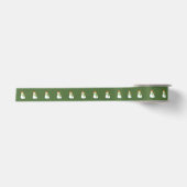 Snowman Green Satinband (Vorderseite)