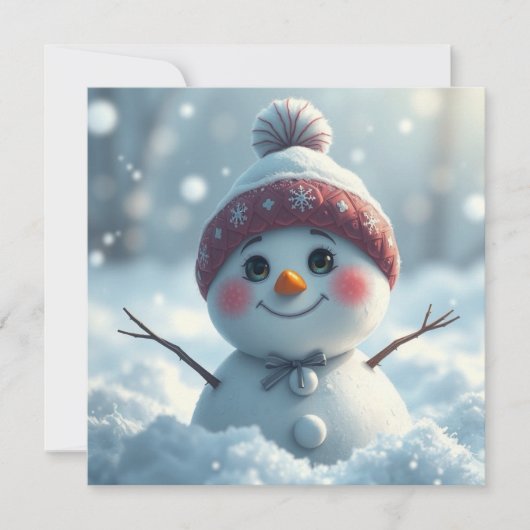Snowman Greeting Card (Vorderseite)