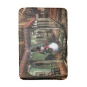 Snowman Greetings Badematte (Vorderseite Vertikal)