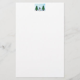 Snowman Greetings Briefpapier