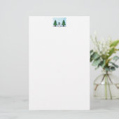 Snowman Greetings Briefpapier (Stehend Vorderseite)
