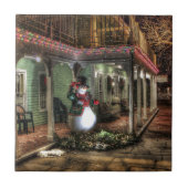 Snowman Greetings Fliese (Vorderseite)