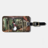 Snowman Greetings Gepäckanhänger (Vorderseite horizontal)