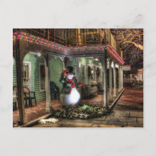 Snowman Greetings Postkarte