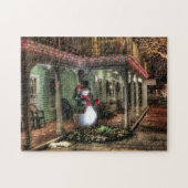 Snowman Greetings Puzzle (Horizontal)