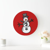Snowman Große Wanduhr (Zuhause)