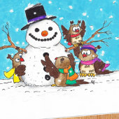 SNOWMAN Grußkarte von Nicole Janes Feiertagskarte