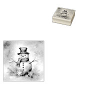 Snowman Gummistempel (Stempel)